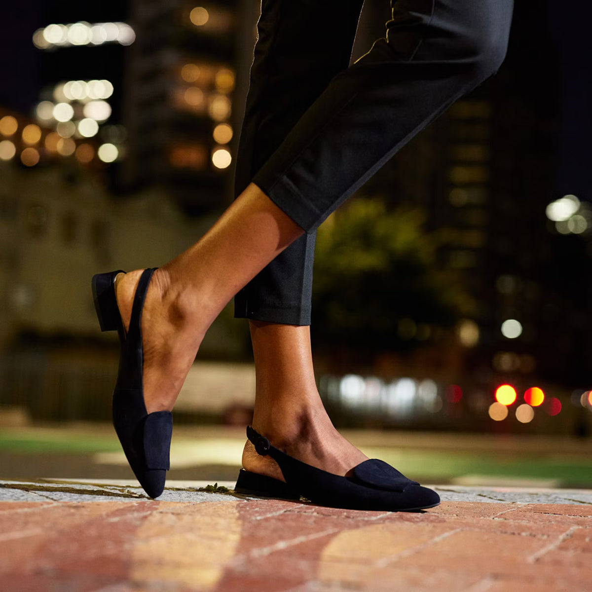 Suede Sling-Back