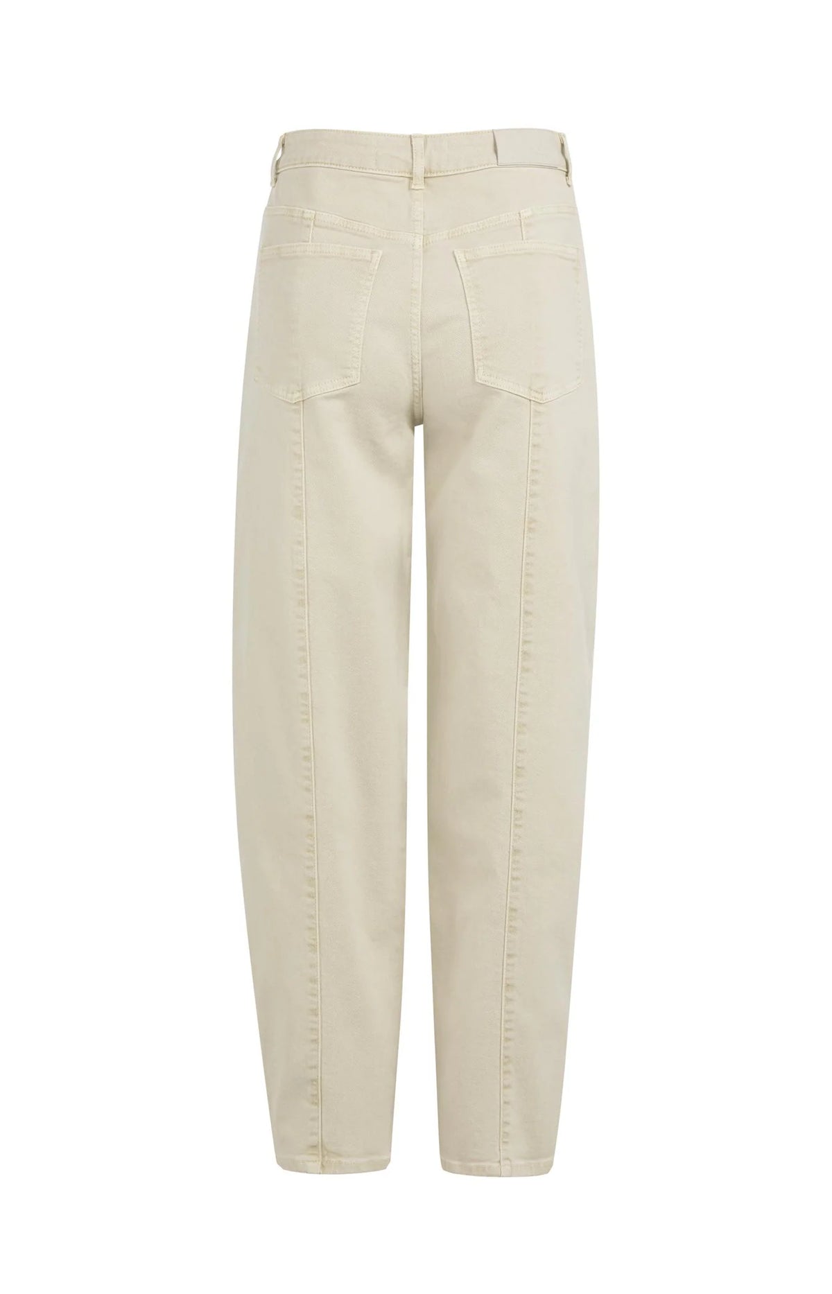Barrel Jeans with Visible Back Seams