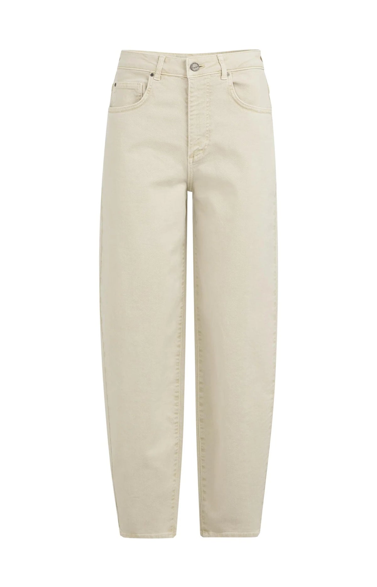 Barrel Jeans with Visible Back Seams