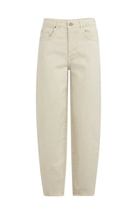 Barrel Jeans with Visible Back Seams