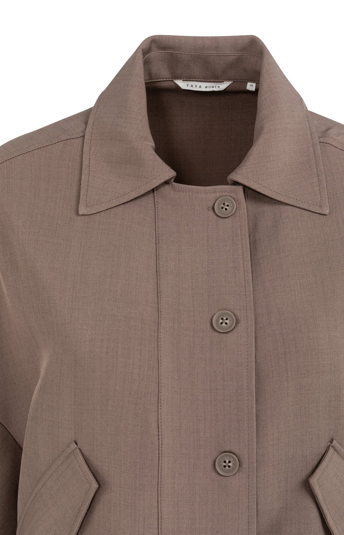 Jacket with Adjustable Waistband and Pockets