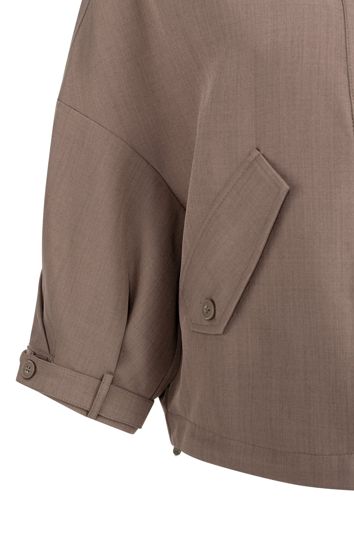 Jacket with Adjustable Waistband and Pockets