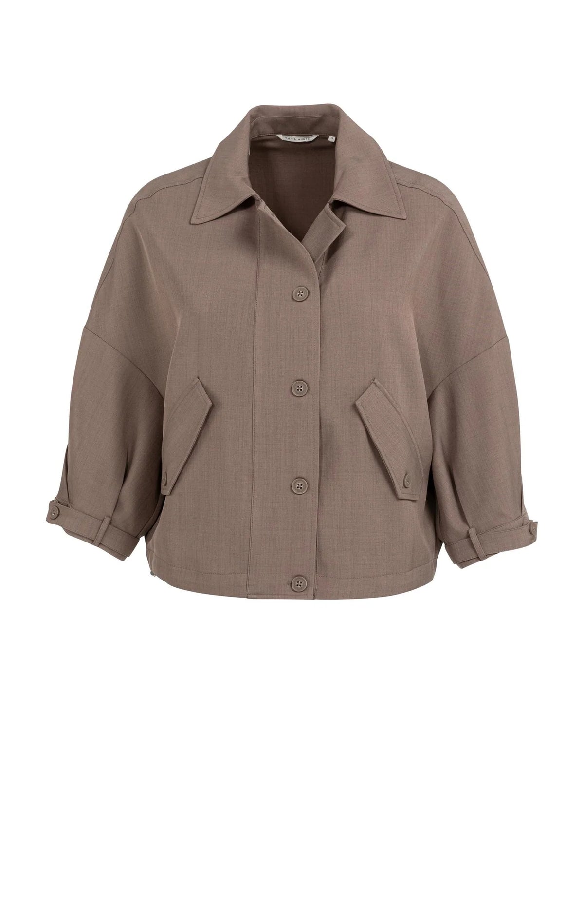 Jacket with Adjustable Waistband and Pockets