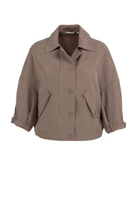 Jacket with Adjustable Waistband and Pockets