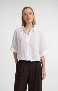 Blouse with Wide Sleeves and Braided Details - YAYA