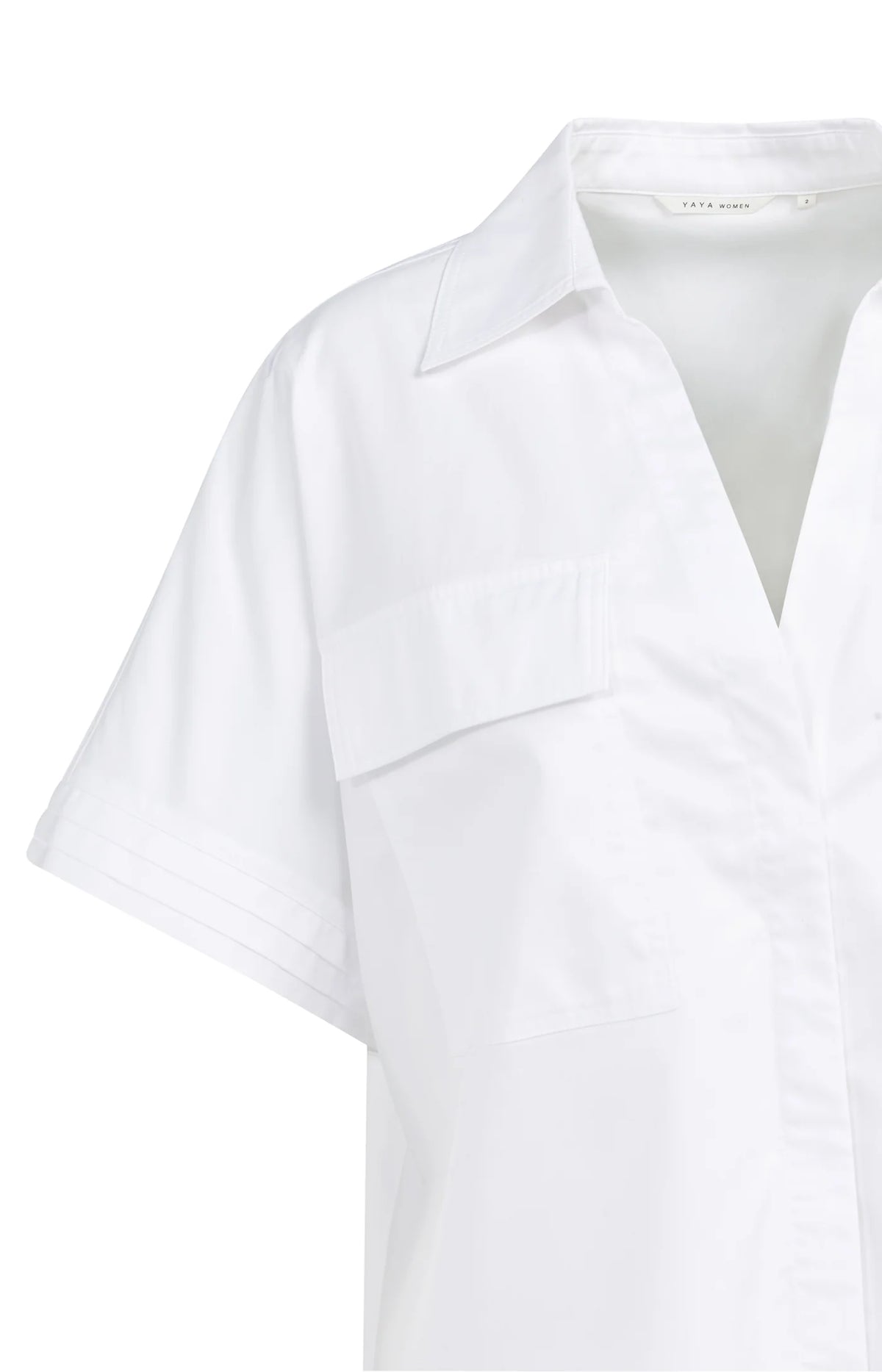 Boxy blouse with Chest Pockets
