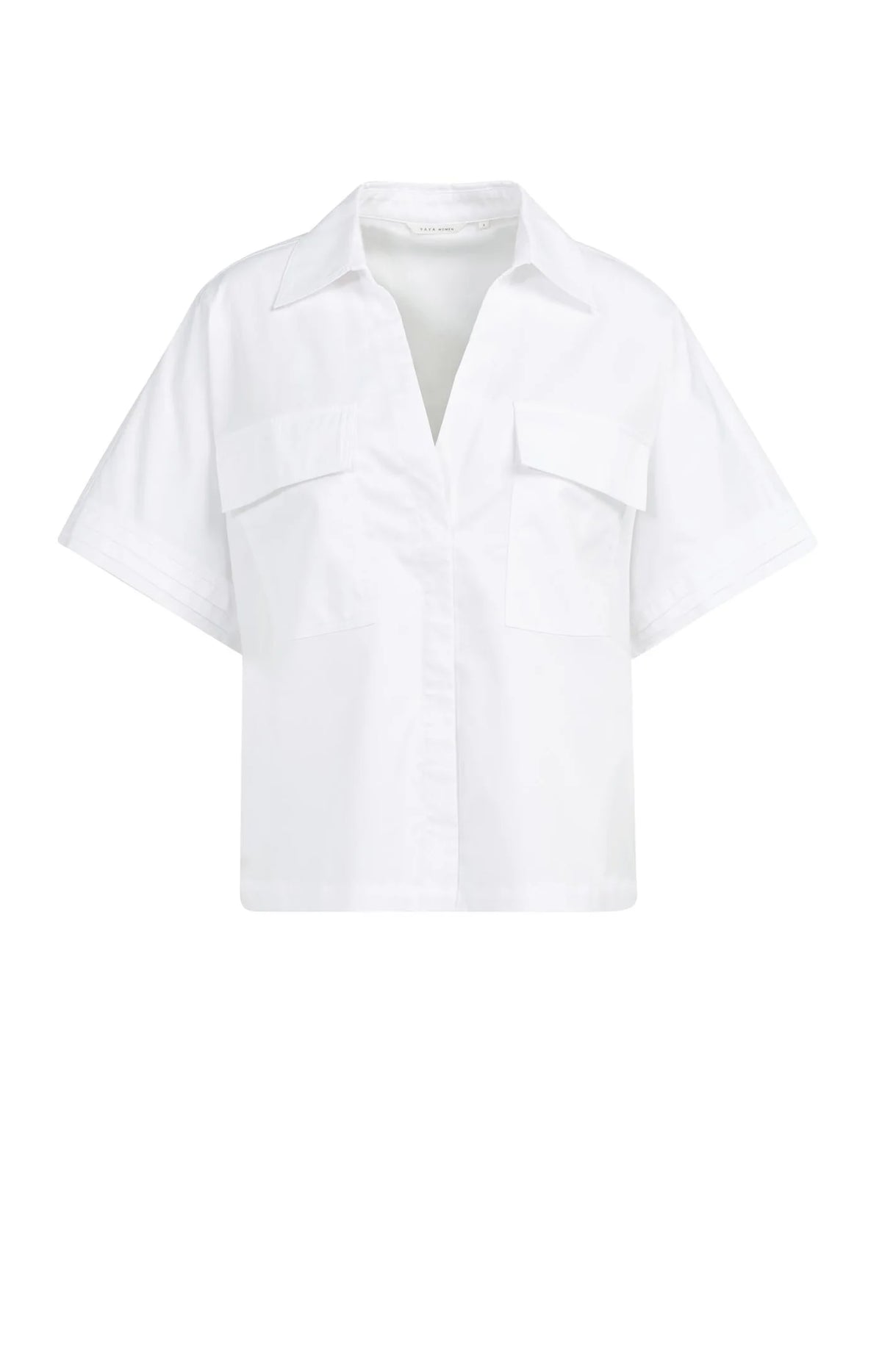 Boxy blouse with Chest Pockets