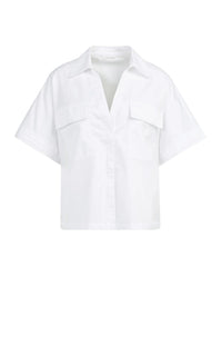 Boxy blouse with Chest Pockets
