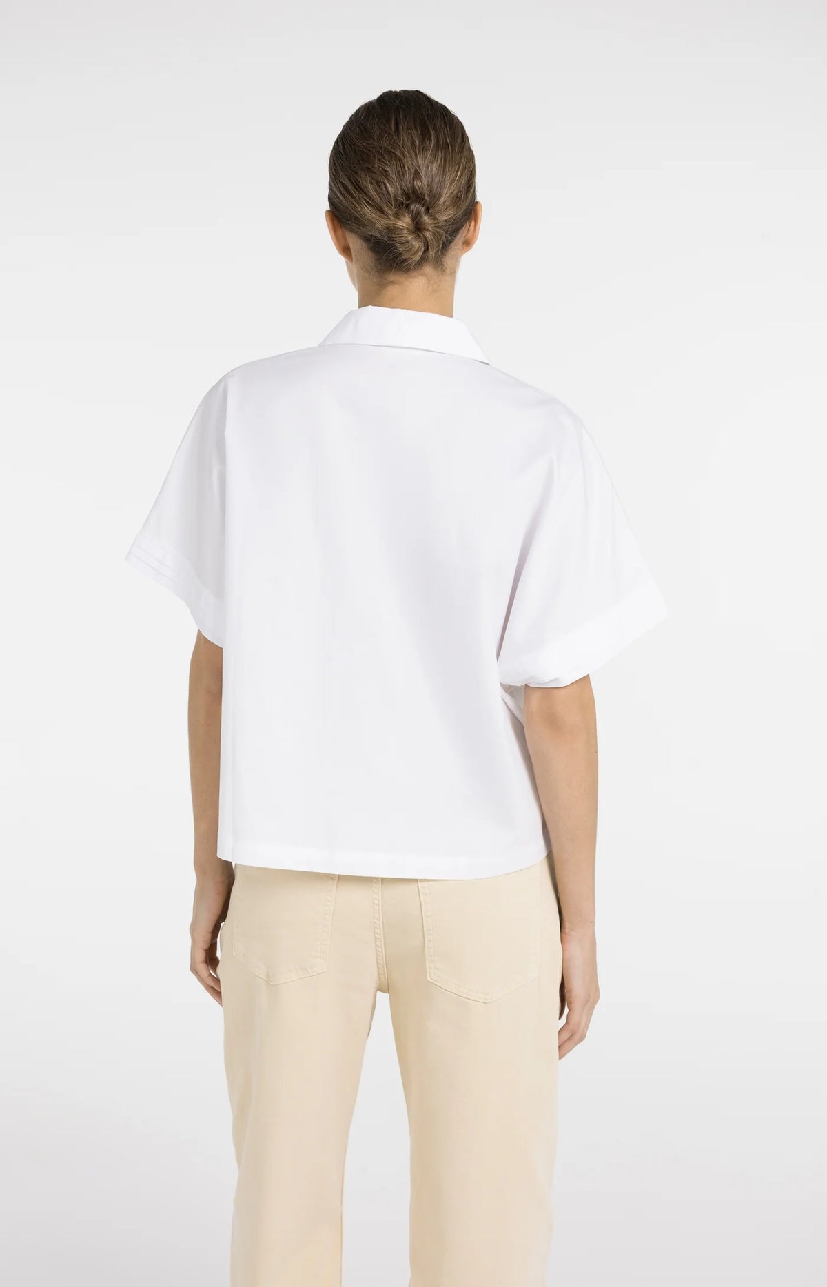 Boxy blouse with Chest Pockets