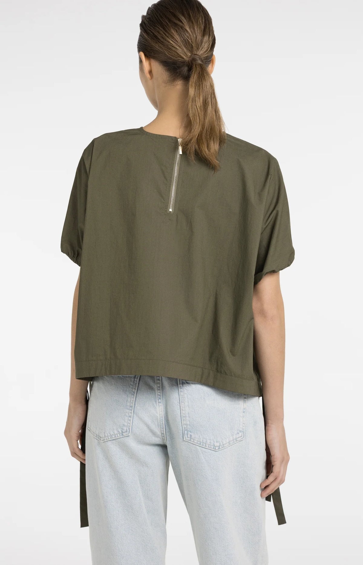 Boxy Top with Adjustable Waist