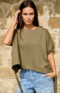 Boxy Top with Adjustable Waist