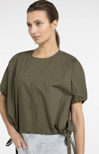 Boxy Top with Adjustable Waist