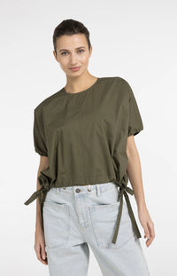 Boxy Top with Adjustable Waist