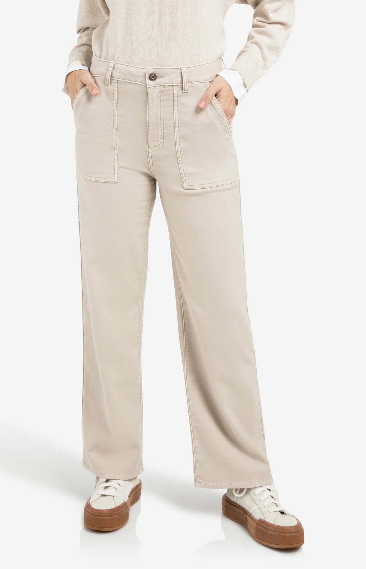 Cargo Trousers with Straight Legs