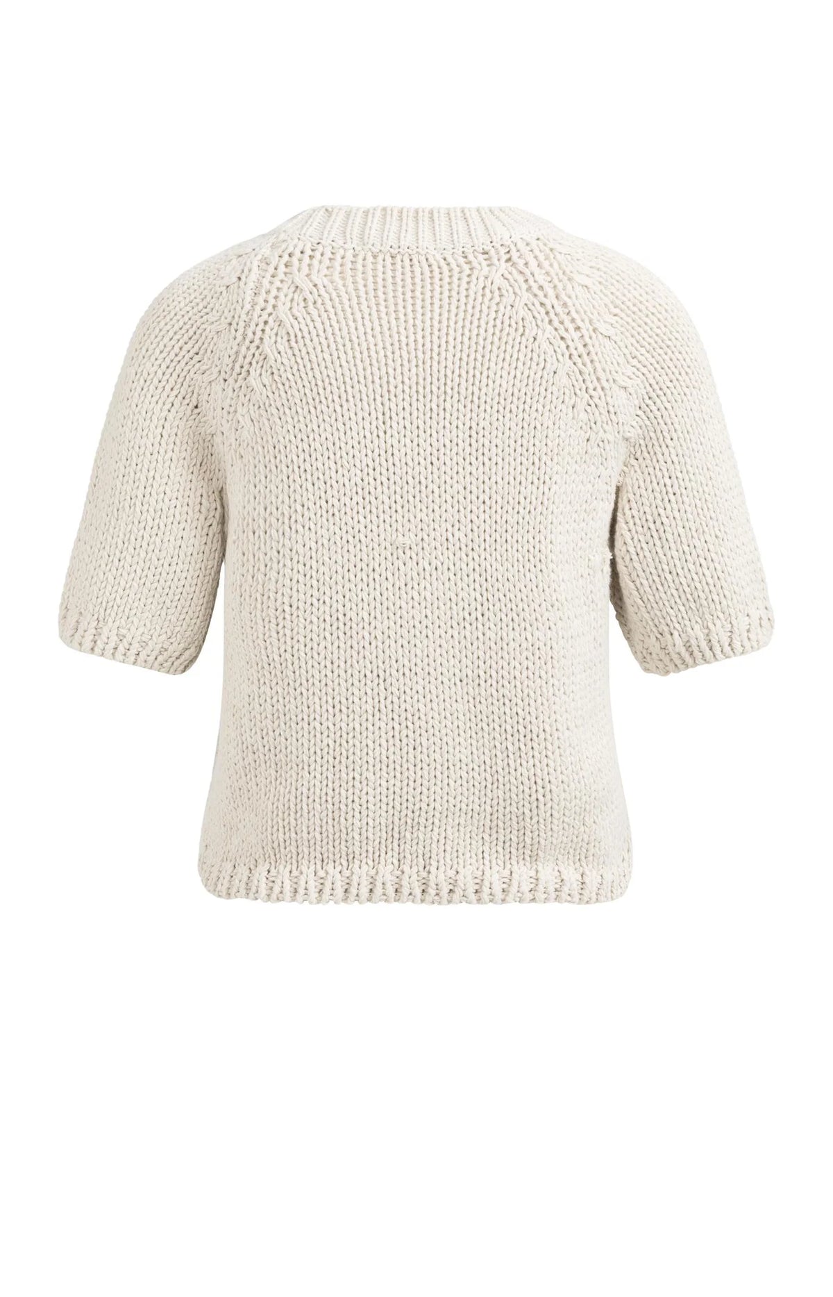 Chunky Knit Sweater Short sSeeves