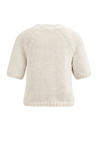 Chunky Knit Sweater Short sSeeves