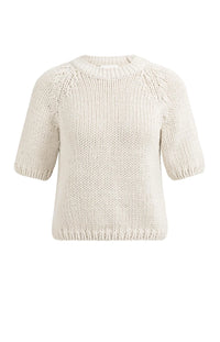 Chunky Knit Sweater Short sSeeves
