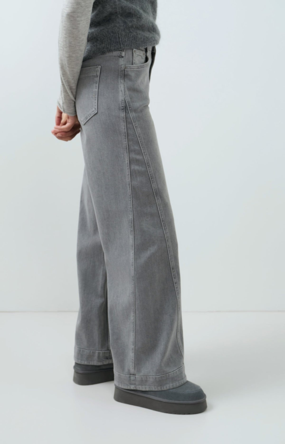 Denim Jeans with wide Legs(L32)