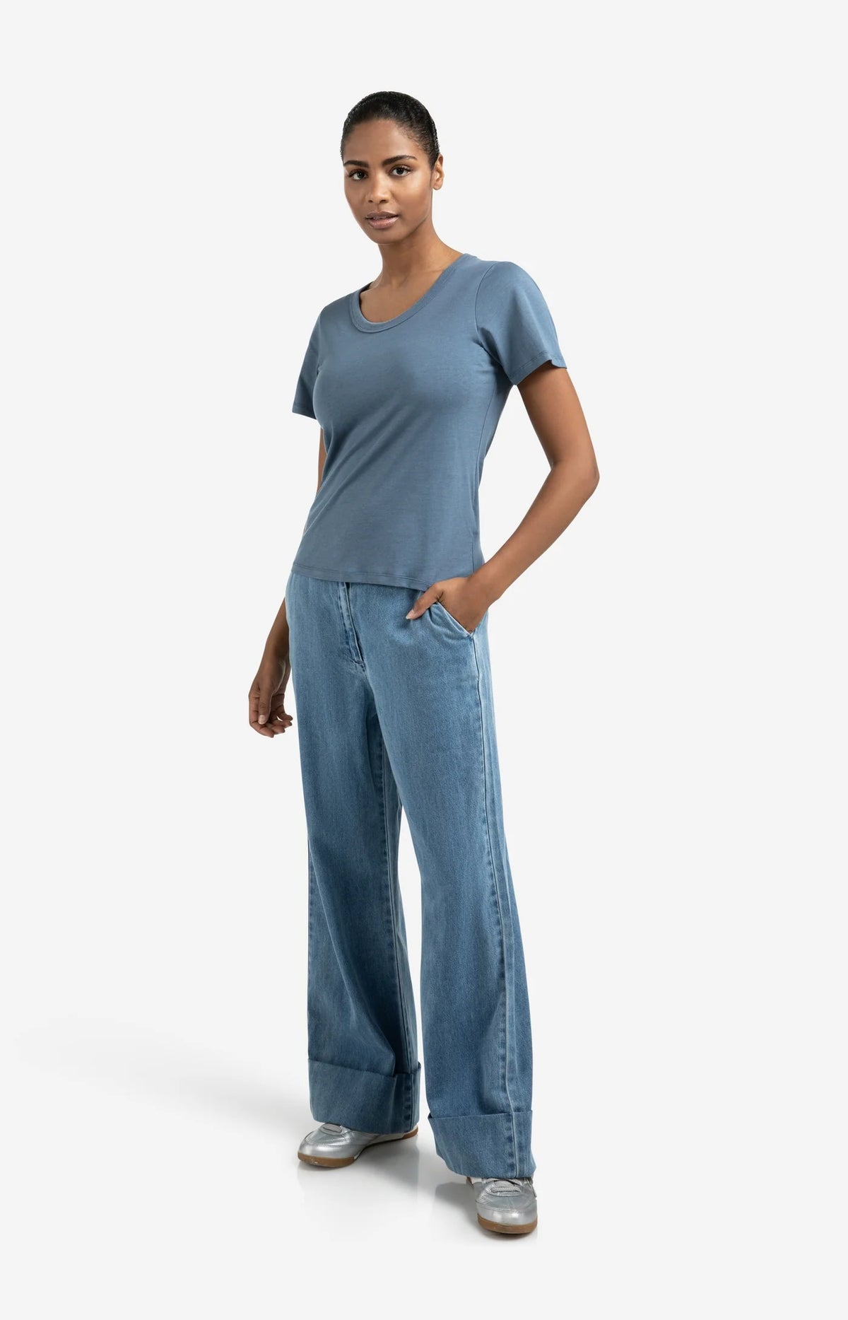 Denim Trousers Turn-ups