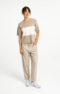 Faux Leather Carrot Fit Trousers