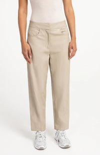 Faux Leather Carrot Fit Trousers