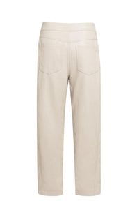 Faux Leather Carrot Fit Trousers