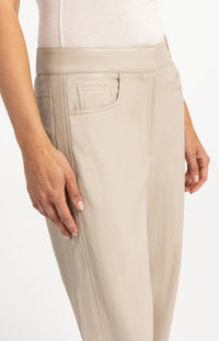 Faux Leather Carrot Fit Trousers