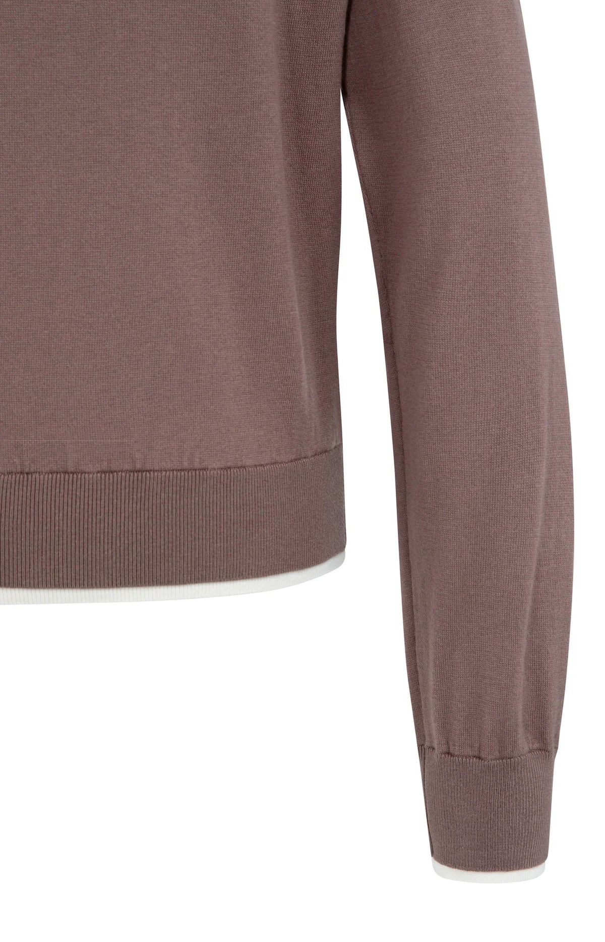 Fine Knit Sweater with Boat Neckline