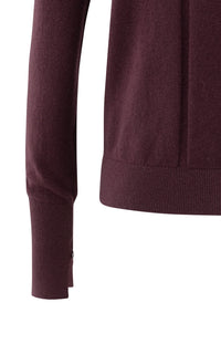 Sweater Mock Neck Cut-out Neckline