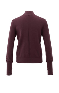 Sweater Mock Neck Cut-out Neckline