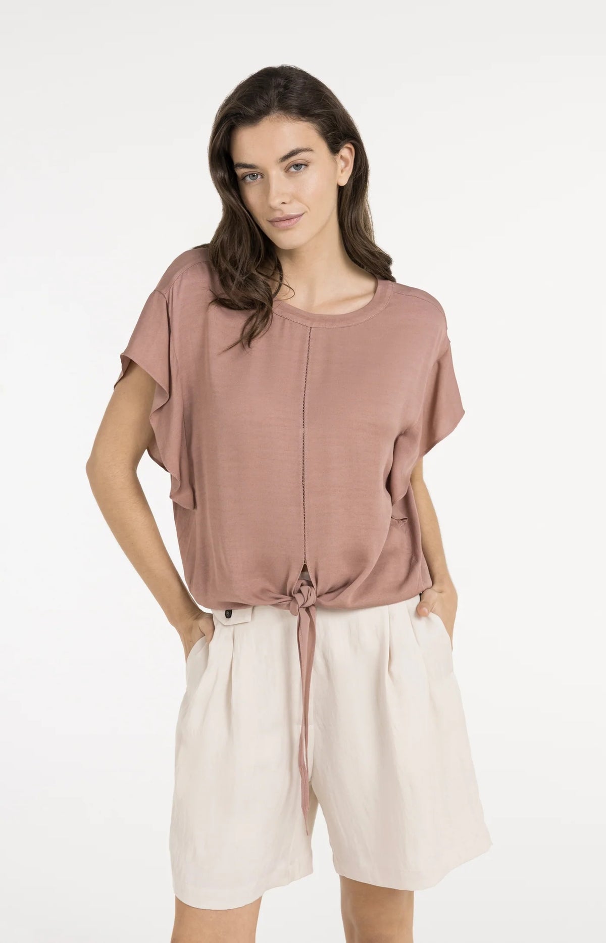 Flowy Top with Knot Detail