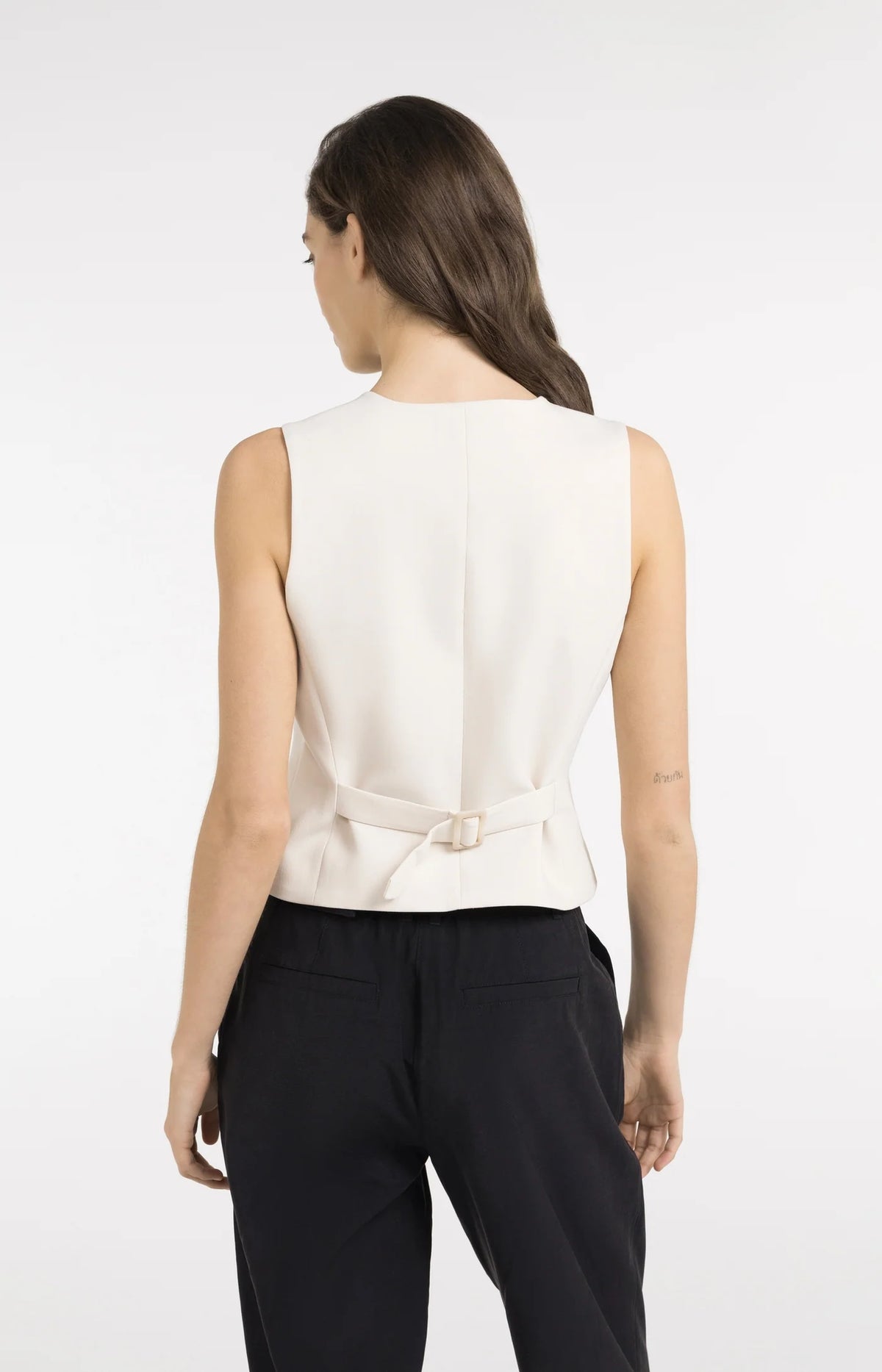 Gilet with Asymmetrical Closure