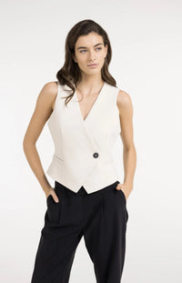 Gilet with Asymmetrical Closure