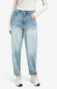 High Waist Jeans with Loose Fit