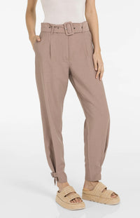 High Waist Trousers with Strap