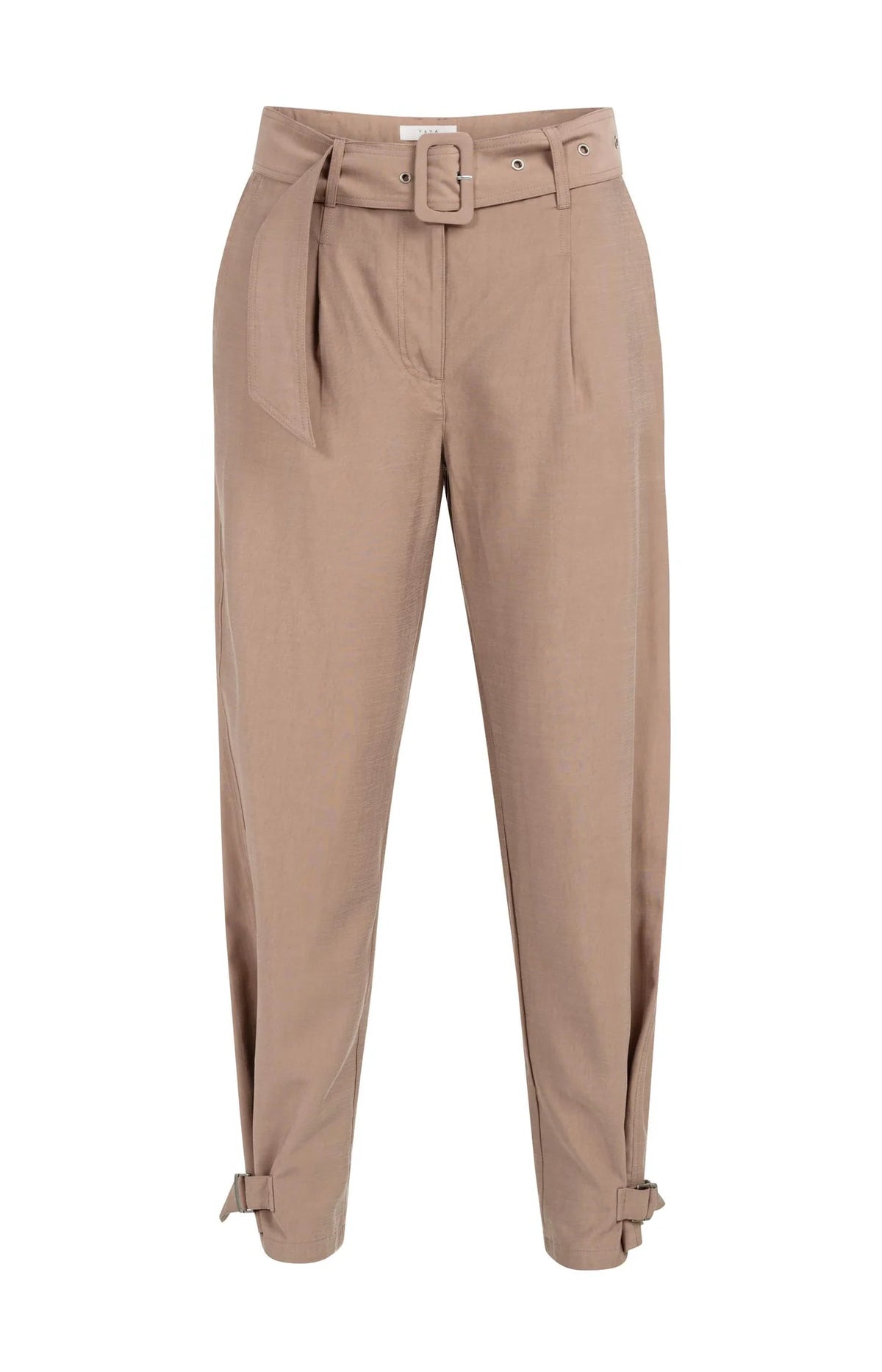 High Waist Trousers with Strap