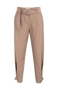 High Waist Trousers with Strap