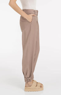 High Waist Trousers with Strap
