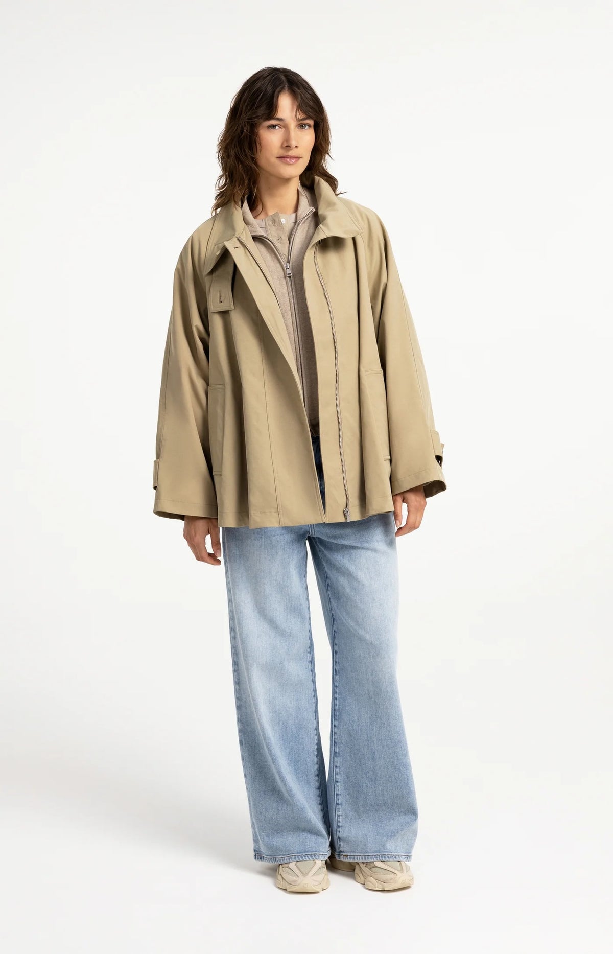 Jacquard Knitted Cardigan Zip Closure