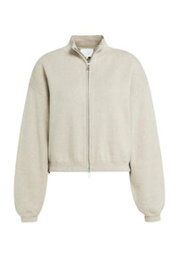 Jacquard Knitted Cardigan Zip Closure
