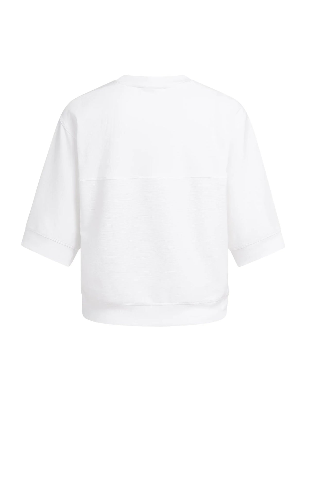Jersey Rib Top With Short Sleeves