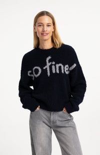 Knitted Sweater with Artwork -