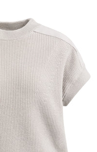 Knitted Yop with Woven Shoulder Details