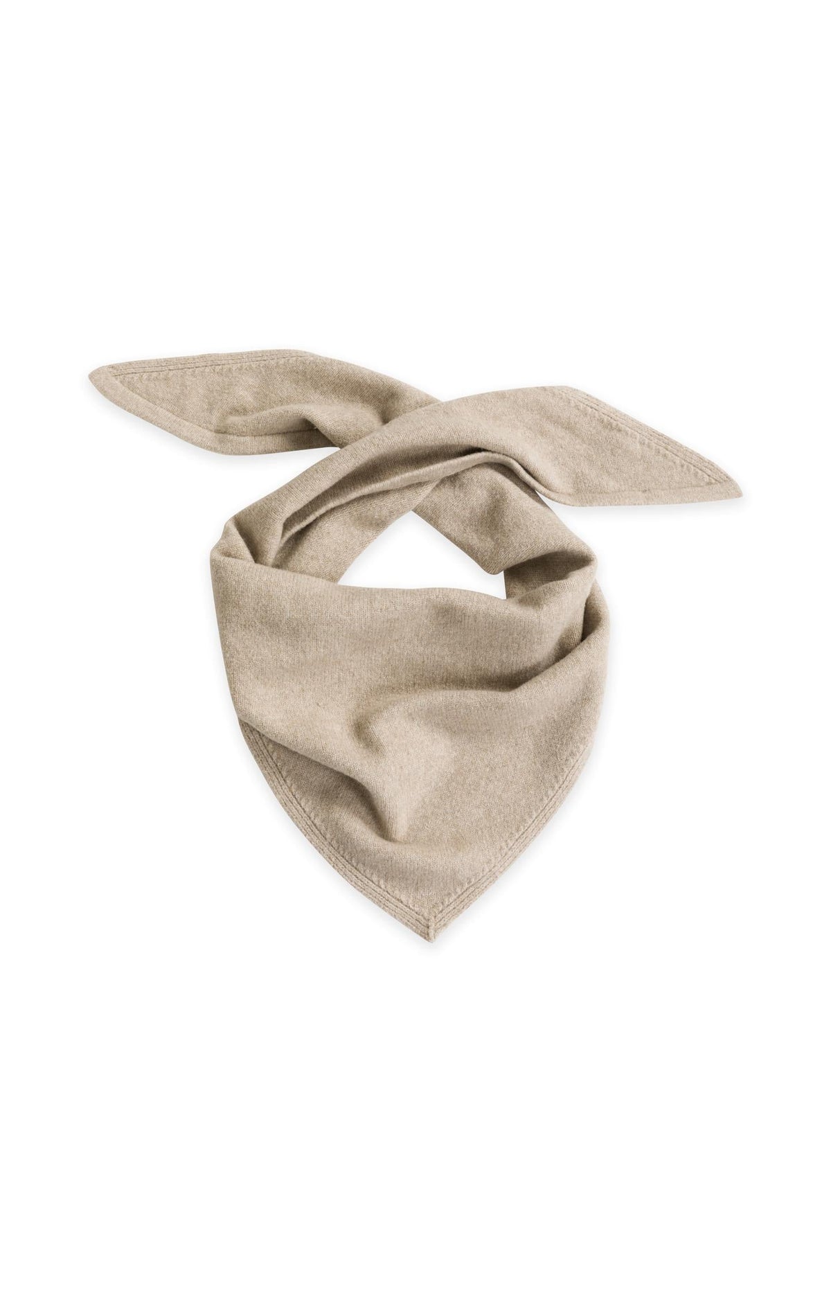 Knitted Triangle Scarf -