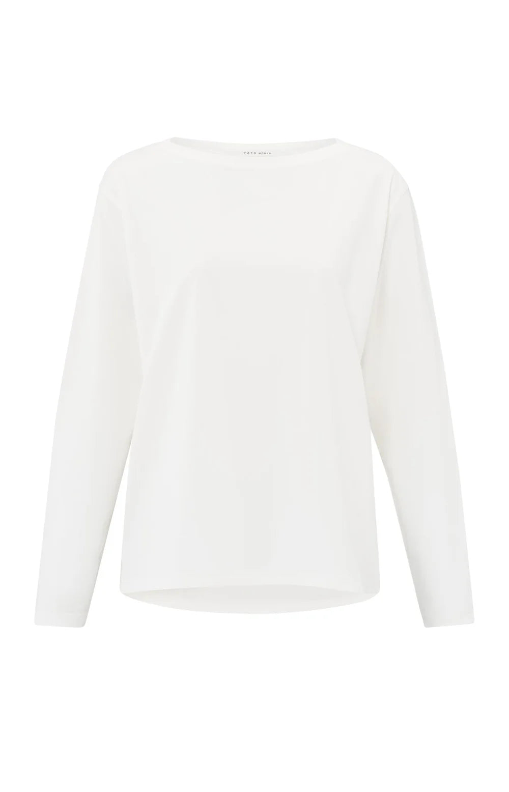 Long-sleeve Top with Boat Neckline