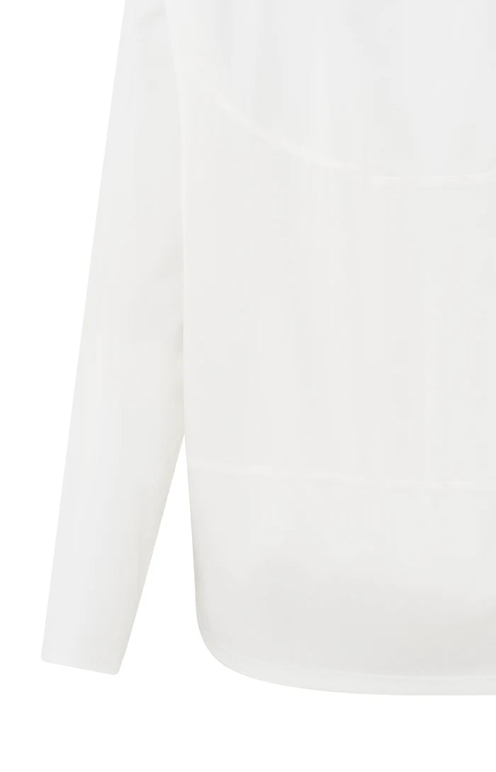 Long-sleeve Top with Boat Neckline