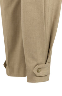 Loose Fit Trousers with Double Belt