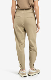Loose Fit Trousers with Double Belt