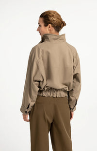 Oversized Jacket Stand Collar