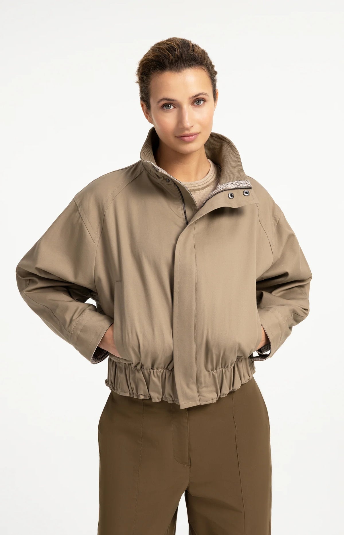 Oversized Jacket Stand Collar